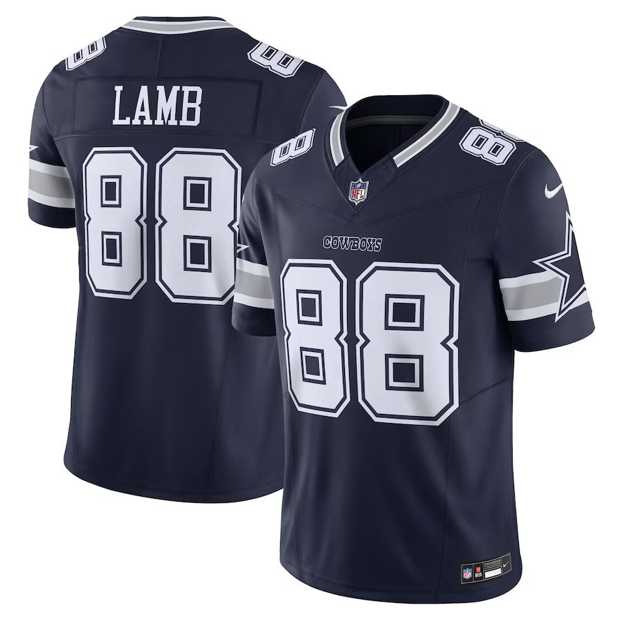 Men Dallas Cowboys #88 CeeDee Lamb Nike Navy Vapor F.U.S.E. Limited NFL Jersey